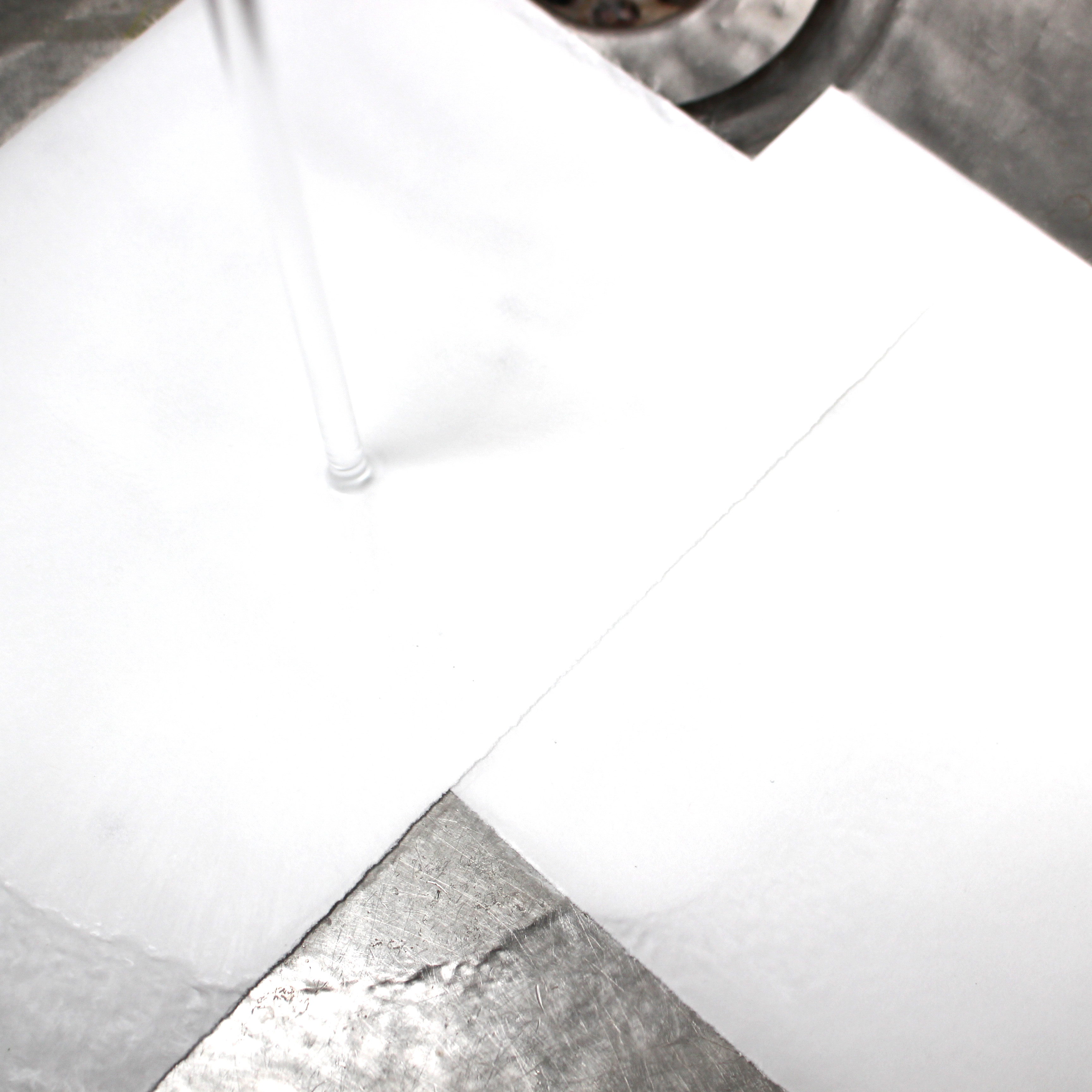Immersing paper in water